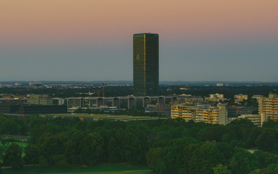 The Bonn skyline at dawn.